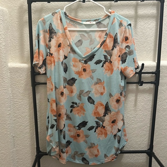 GORILLA CAT Floral Top - Picture 1 of 4